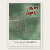 Village of Webster, New York map print, the full design