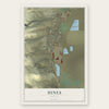 Hines, Oregon map print, the full design
