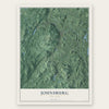 Johnsburg, New York map print, the full design