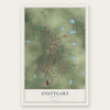 Stuttgart, Arkansas map print, the full design