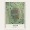 Frontier, North Dakota map print, the full design