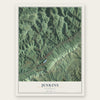 Jenkins, Kentucky map print, the full design