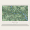 Catawba, North Carolina map print, the full design