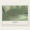 Malden, Washington map print, the full design