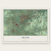 Heath, Ohio map print, the full design