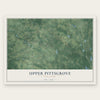 Upper Pittsgrove, New Jersey map print, the full design