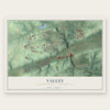 Valley, Chester County, Pennsylvania map print, the full design