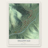 Dillonvale, Ohio map print, the full design