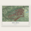Mira Mesa, California map print, the full design