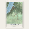 Chamberlain, South Dakota map print, the full design