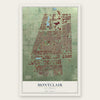 Montclair, California map print, the full design