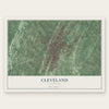 Cleveland, Tennessee map print, the full design