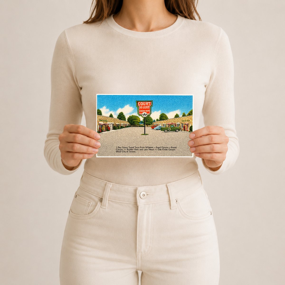 Seligman, AZ: Court De-luxe, 1 day scenic travel tours from Seligman- Supai Canyon- Grand Canyon- Boulder Dam and Lake Mead- Oak Creek Canyon, Ghost city of Jerome