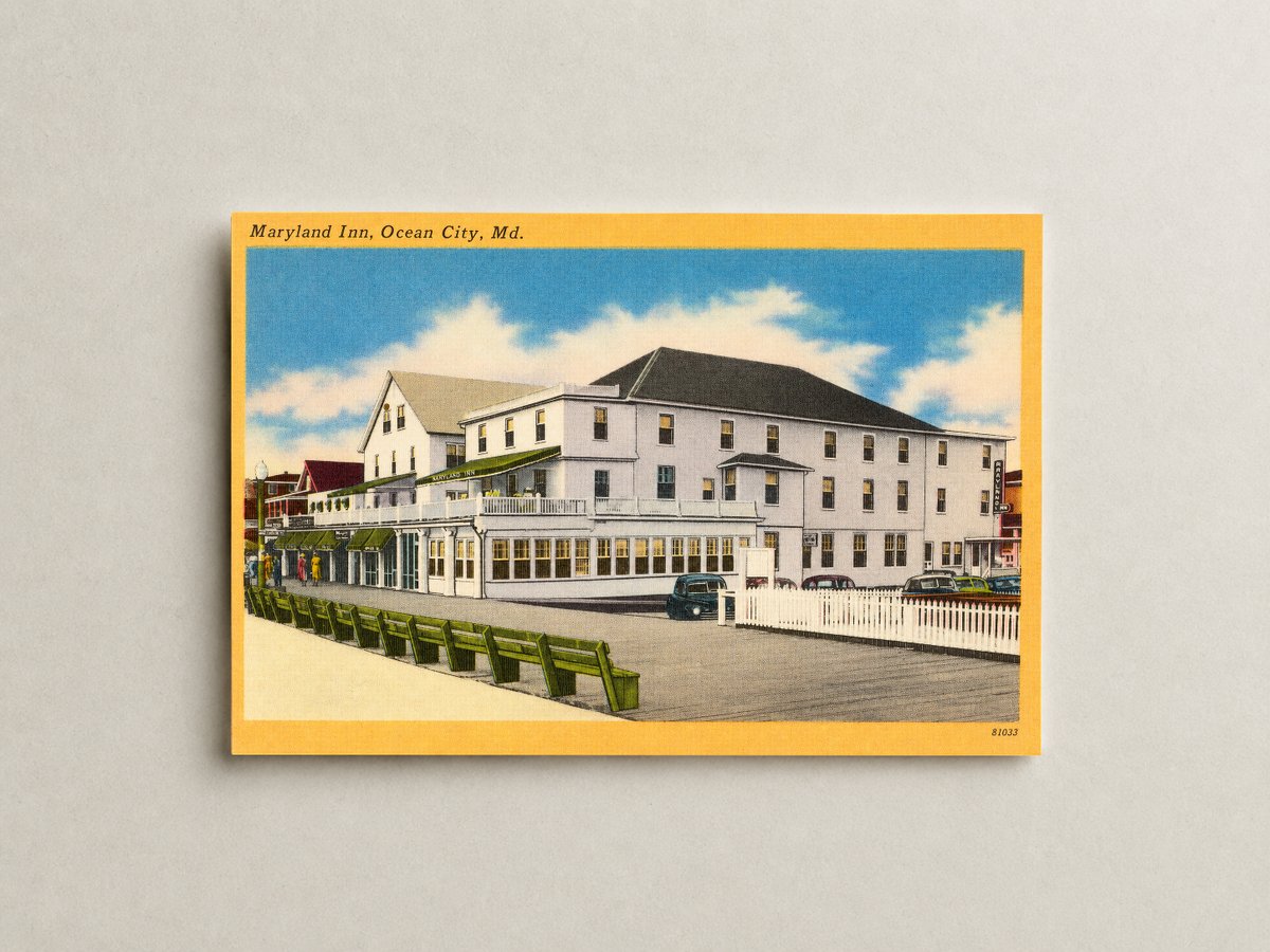 Maryland Inn, Ocean City, MD — Vintage Maryland Postcard