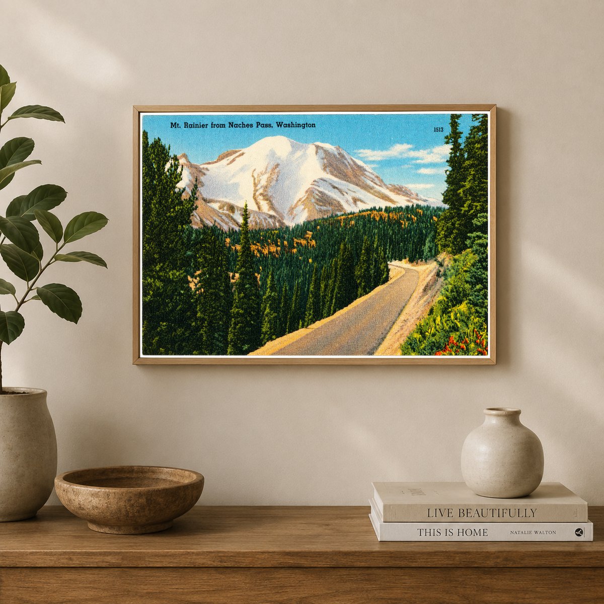 Rainier, Mount, WA: Mt. Rainier from Naches Pass