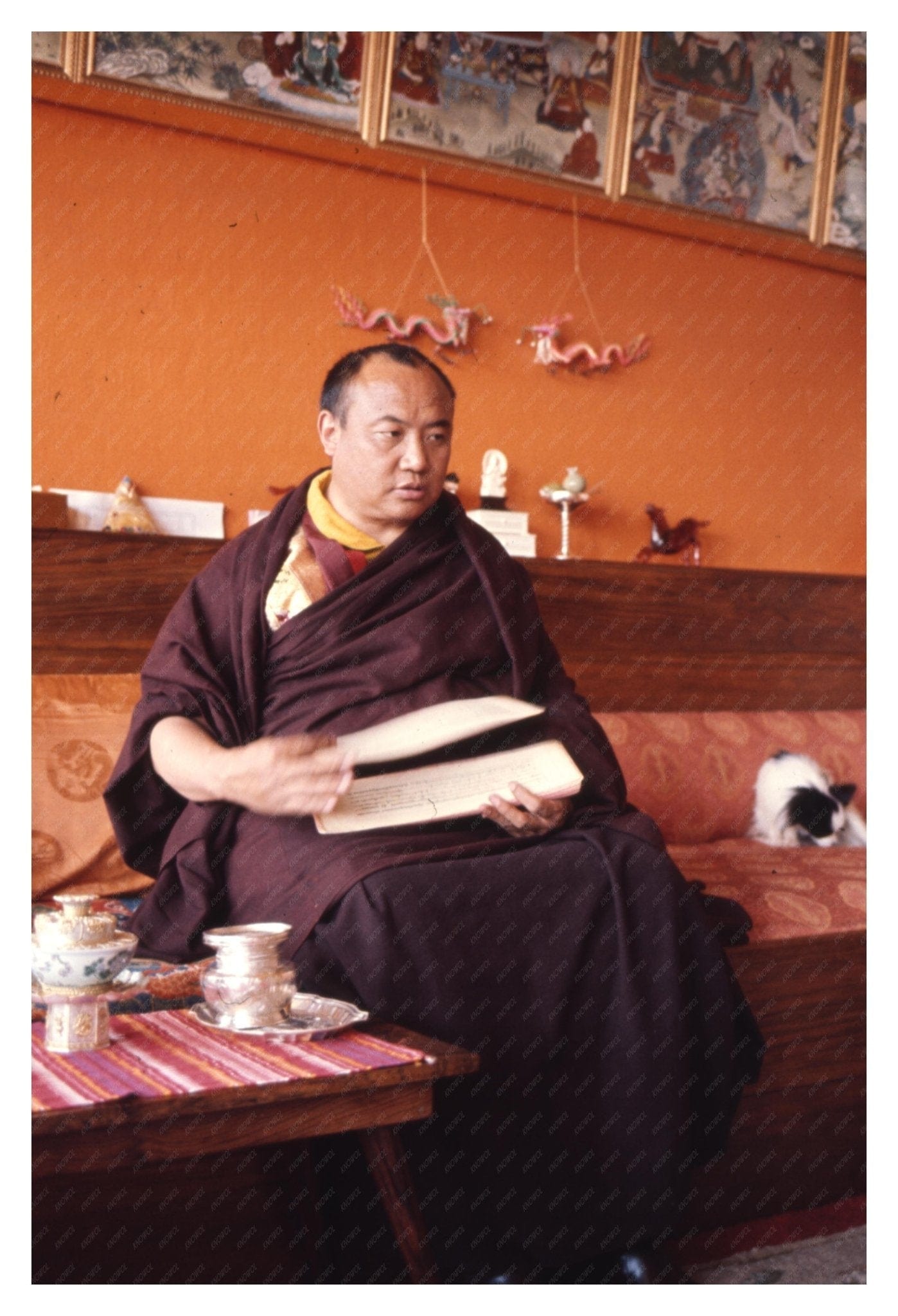 16th Karmapa Lama Portrait at Rumtek Monastery Vintage Photo - Available at KNOWOL