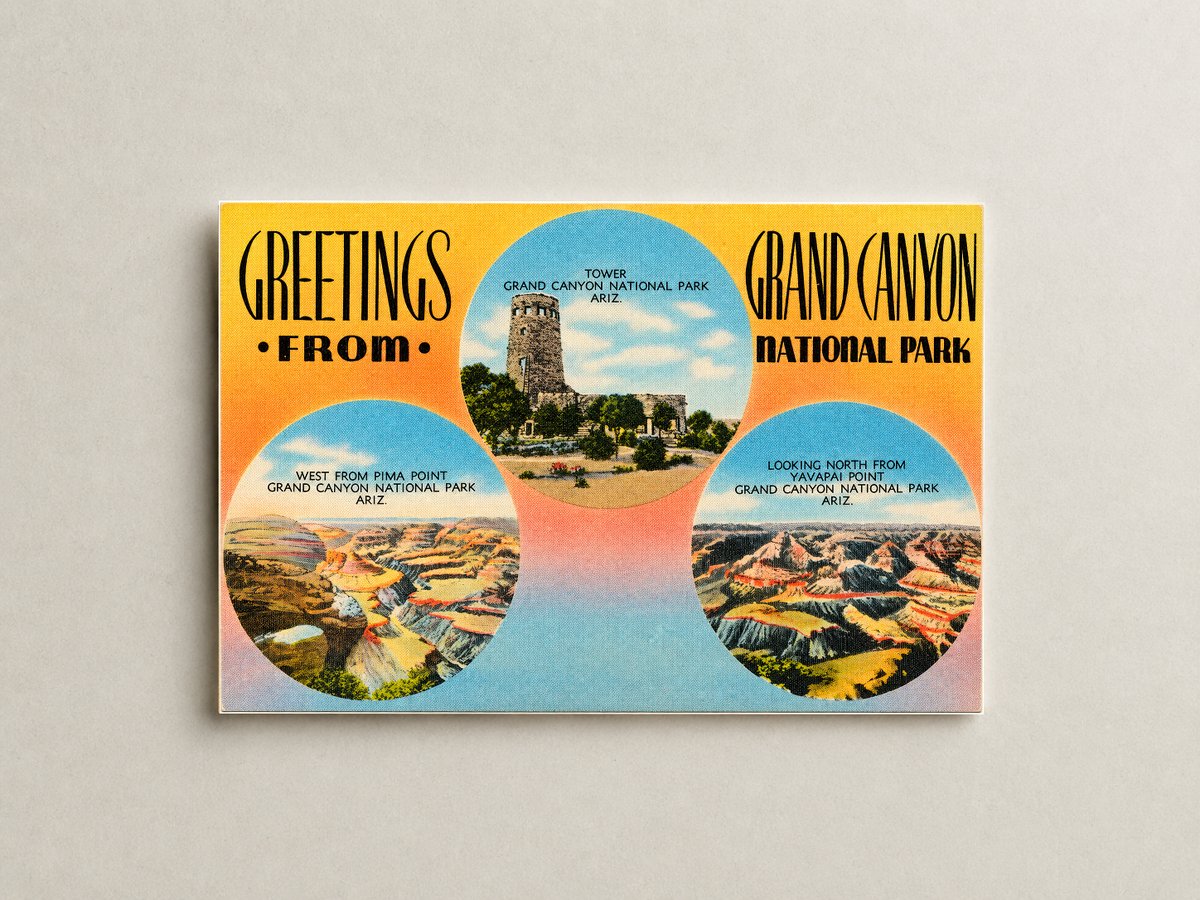 Grand Canyon National Park, AZ: Greetings from Grand Canyon National Park