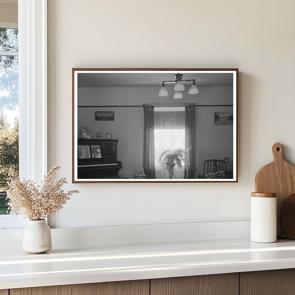 1936 Vintage Farmhouse Living Room Iowa Rustic Interior - Available at KNOWOL