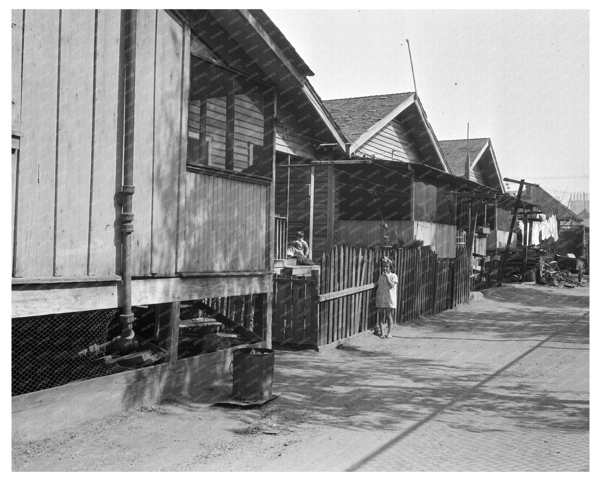1936 Vintage Image of Affordable Housing in Los Angeles During the Great Depression - Available at KNOWOL
