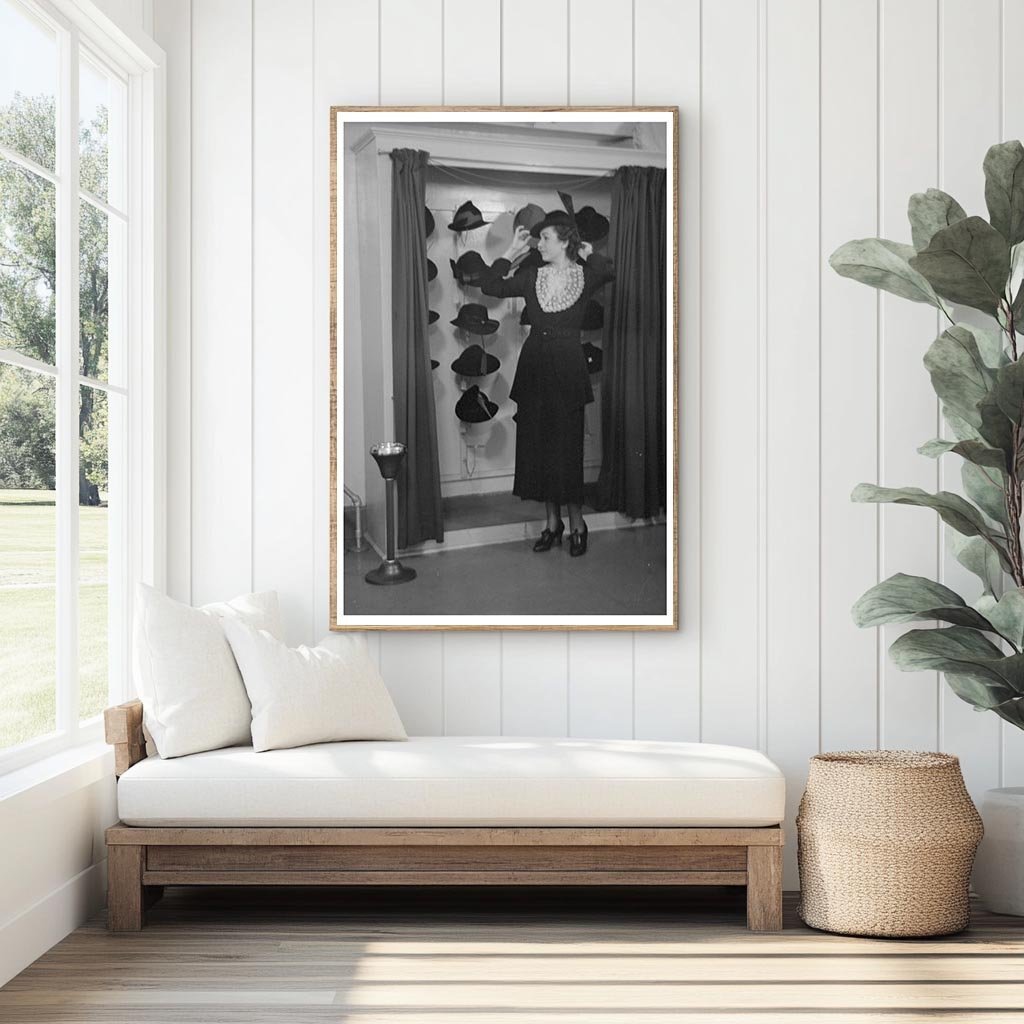 1936 Vintage Model Hat Fitting in New York City Showroom - Available at KNOWOL