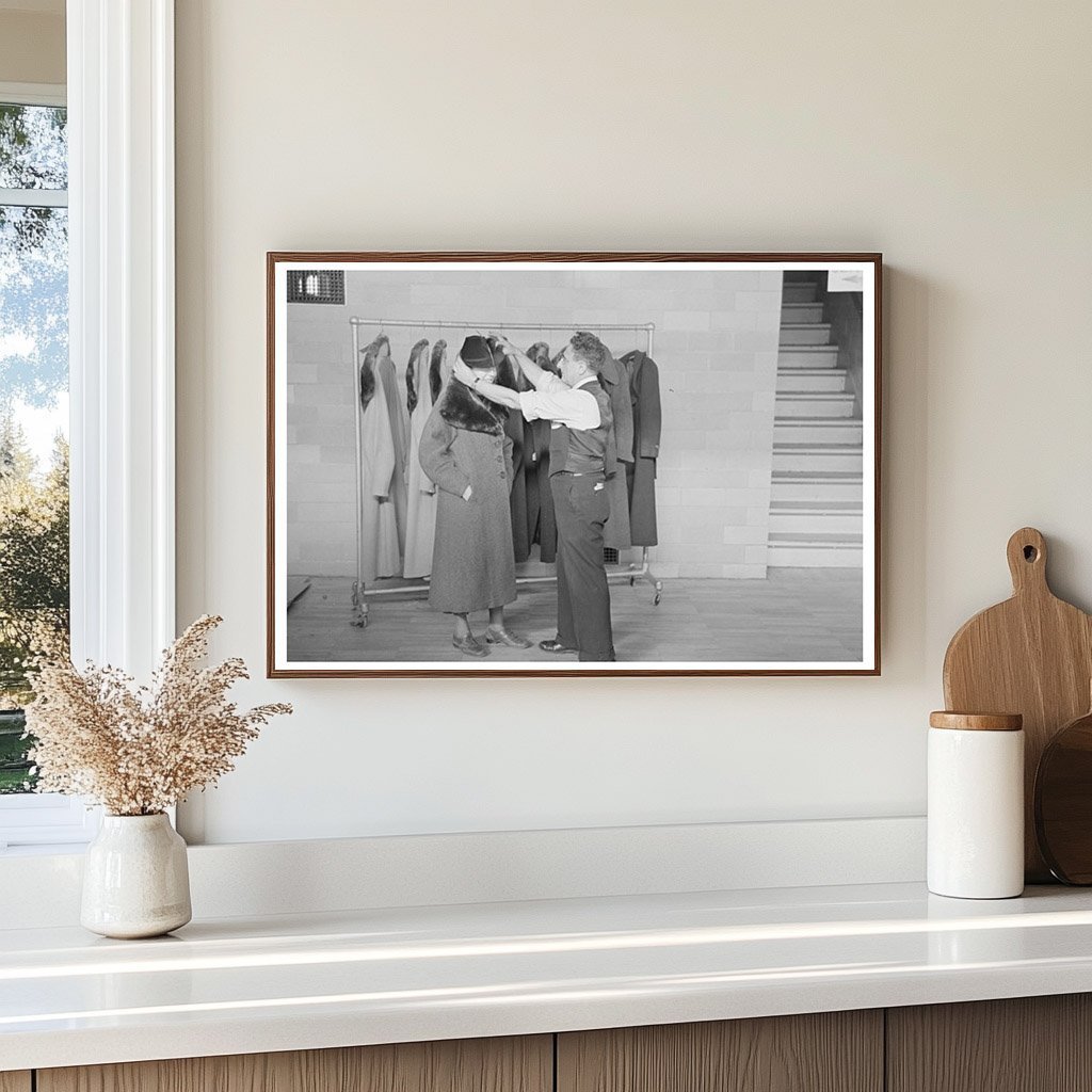 1936 Vintage Photograph of Ladies Coats Manufacturing Factory - Available at KNOWOL