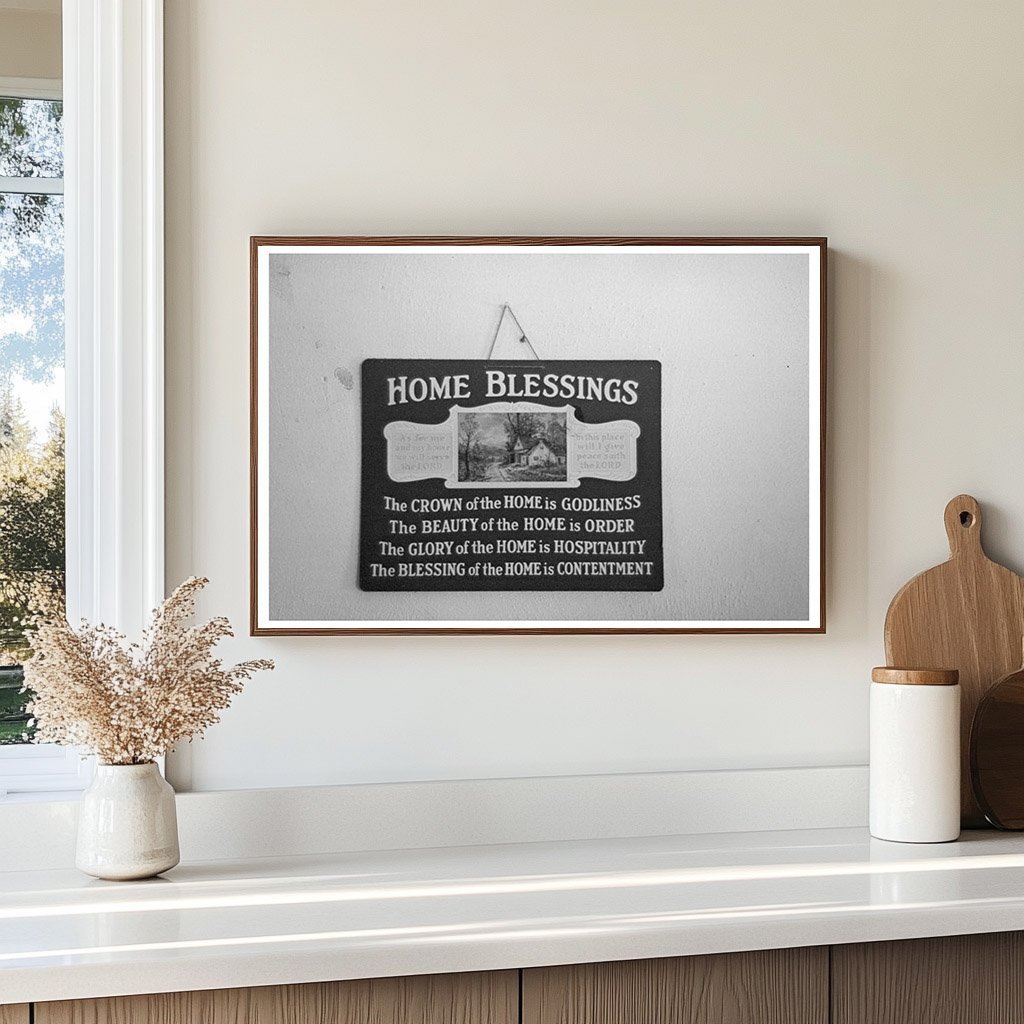 1936 Vintage Sign at J.E. Herbrandsons Farmhouse Iowa - Available at KNOWOL