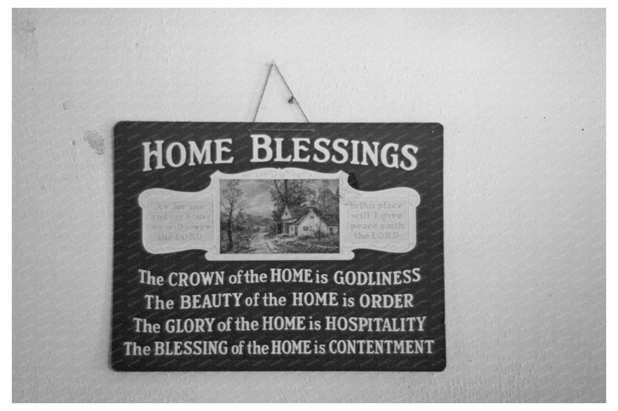 1936 Vintage Sign at J.E. Herbrandsons Farmhouse Iowa - Available at KNOWOL