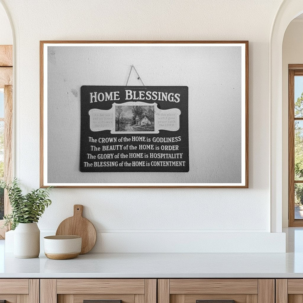 1936 Vintage Sign at J.E. Herbrandsons Farmhouse Iowa - Available at KNOWOL