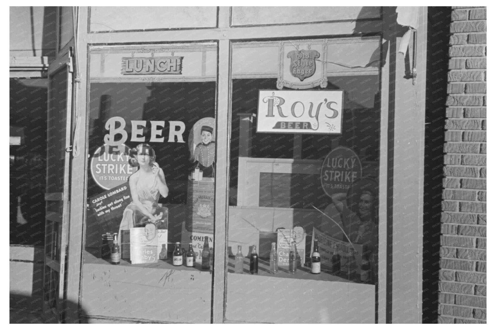 1937 Crosby North Dakota Store Window Vintage Photograph - Available at KNOWOL