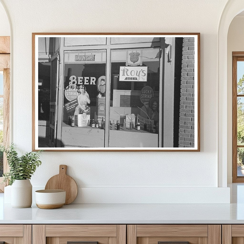1937 Crosby North Dakota Store Window Vintage Photograph - Available at KNOWOL