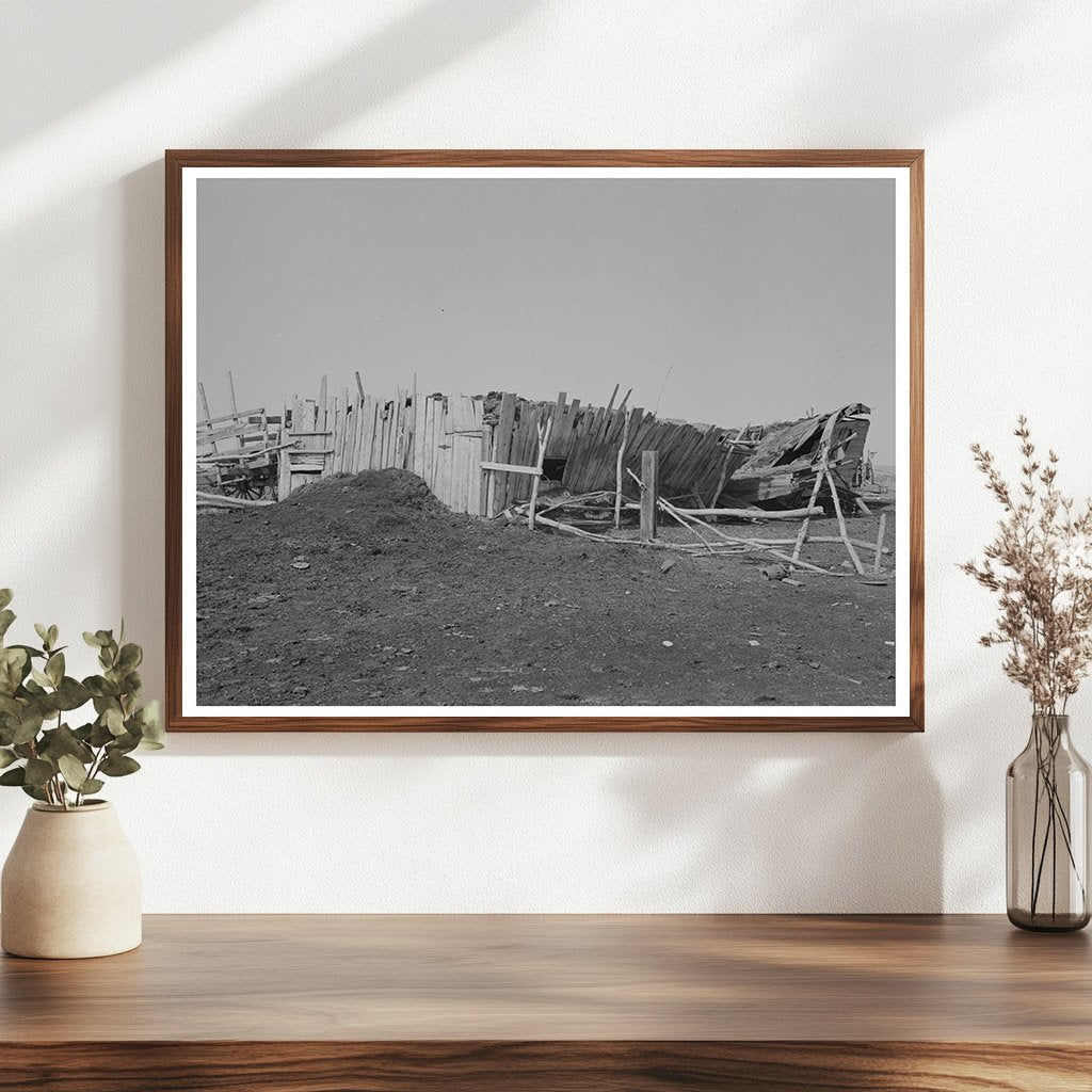 1937 Photo of Storm - Damaged Barn in North Dakota - Available at KNOWOL