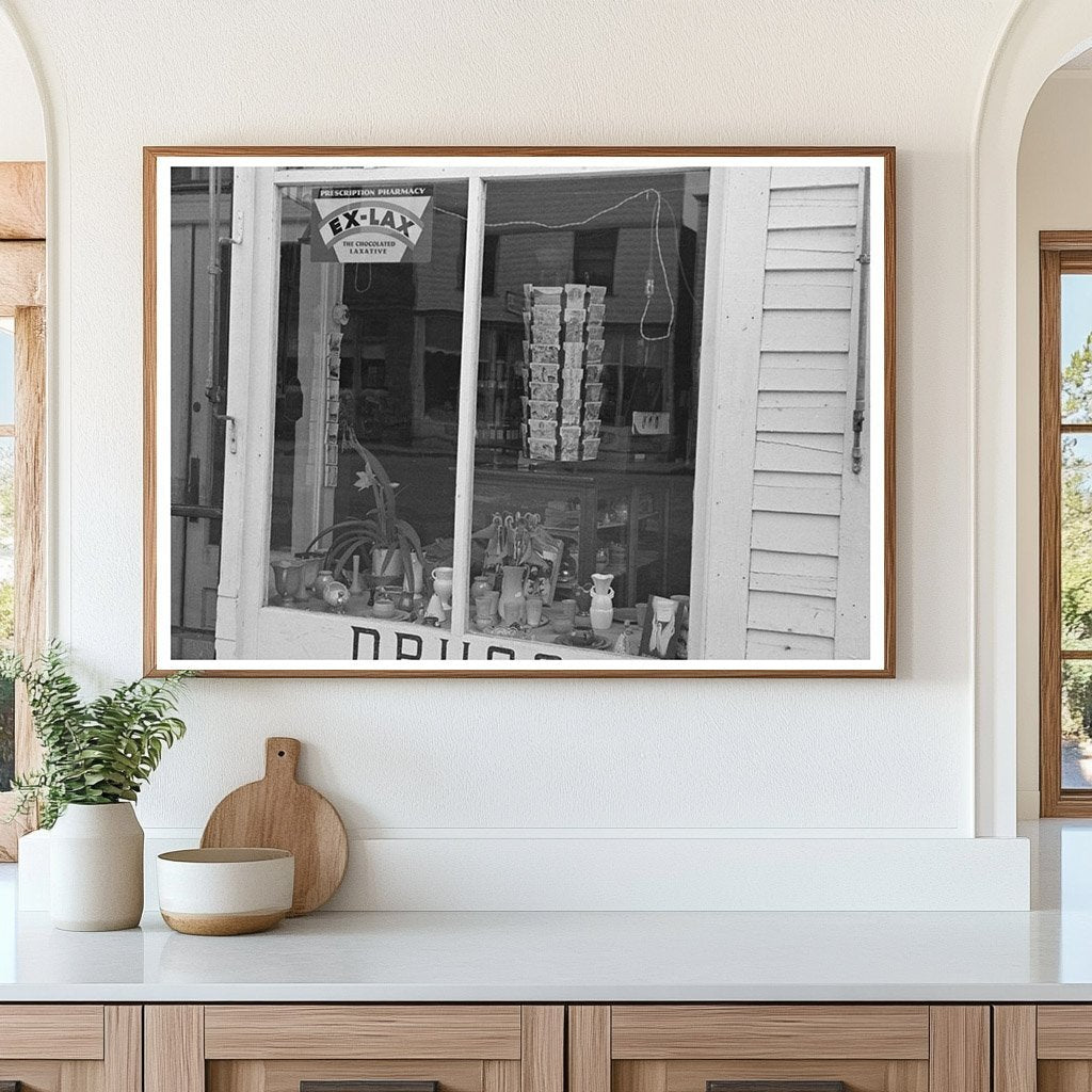 1937 Vintage Drugstore Window in Ray North Dakota - Available at KNOWOL
