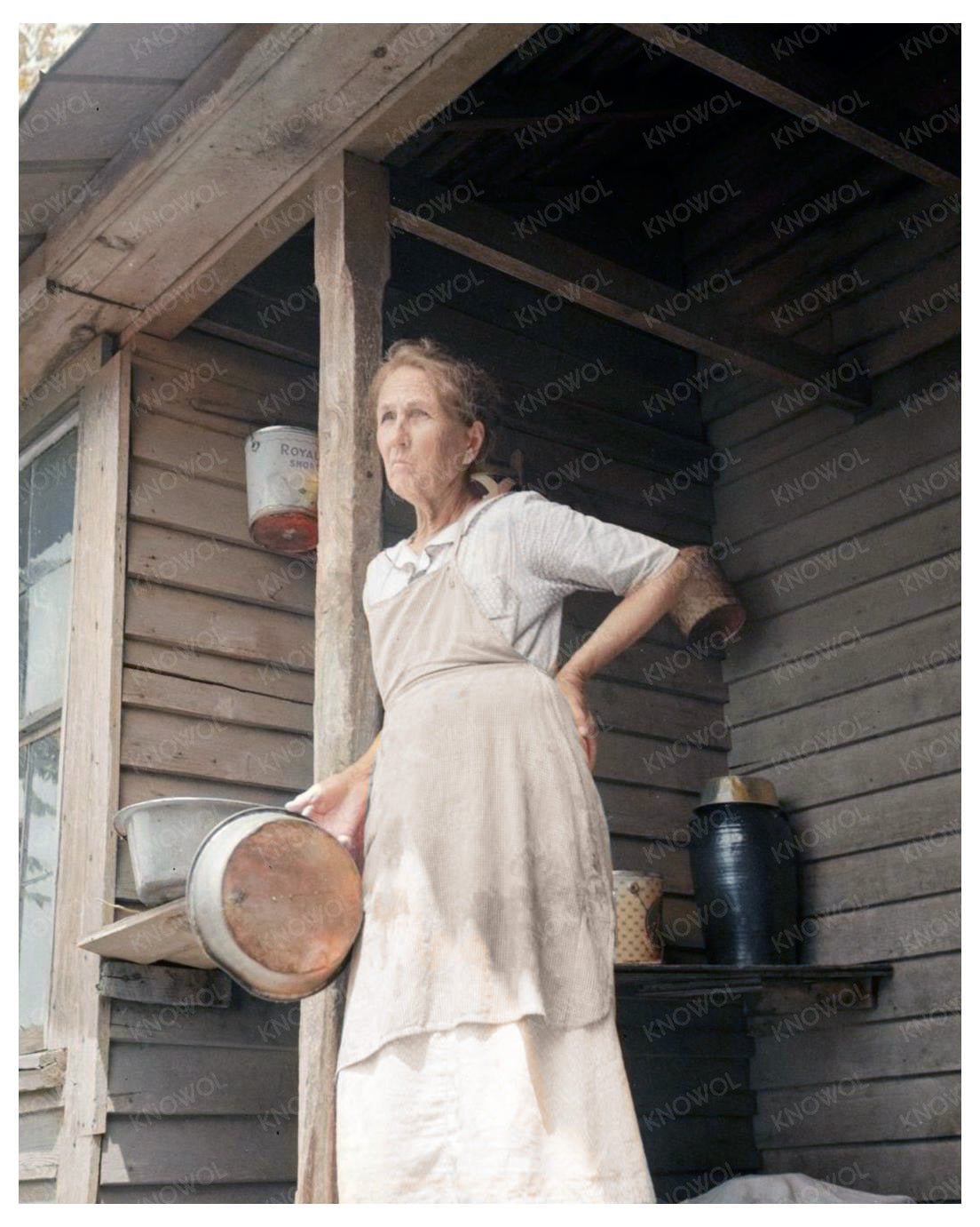 1937 Vintage Image of Sharecroppers Grandmother near Chesnee, South Carolina by Dorothea Lange - Available at KNOWOL