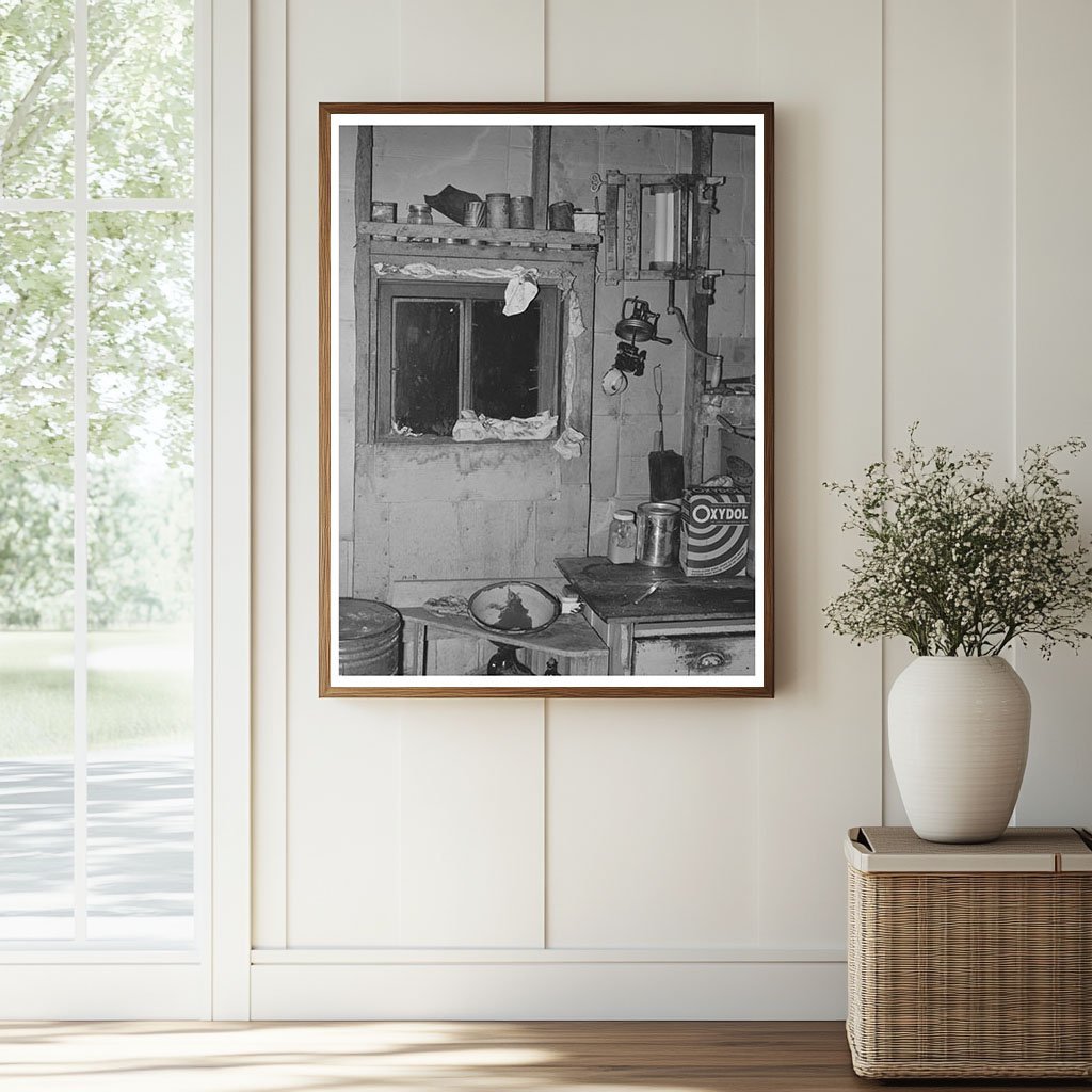 1937 Vintage Kitchen Window in Dust Storm Affected Area - Available at KNOWOL