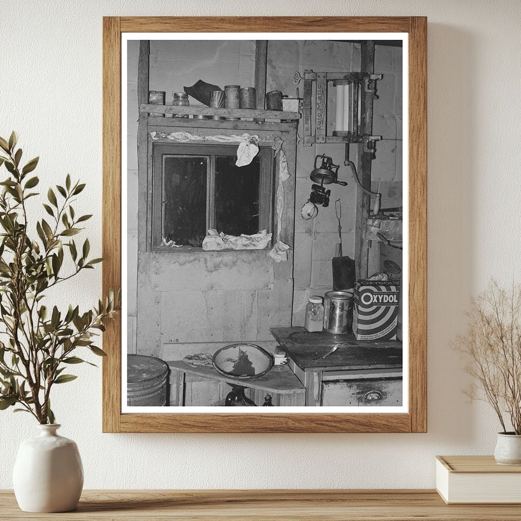 1937 Vintage Kitchen Window in Dust Storm Affected Area - Available at KNOWOL
