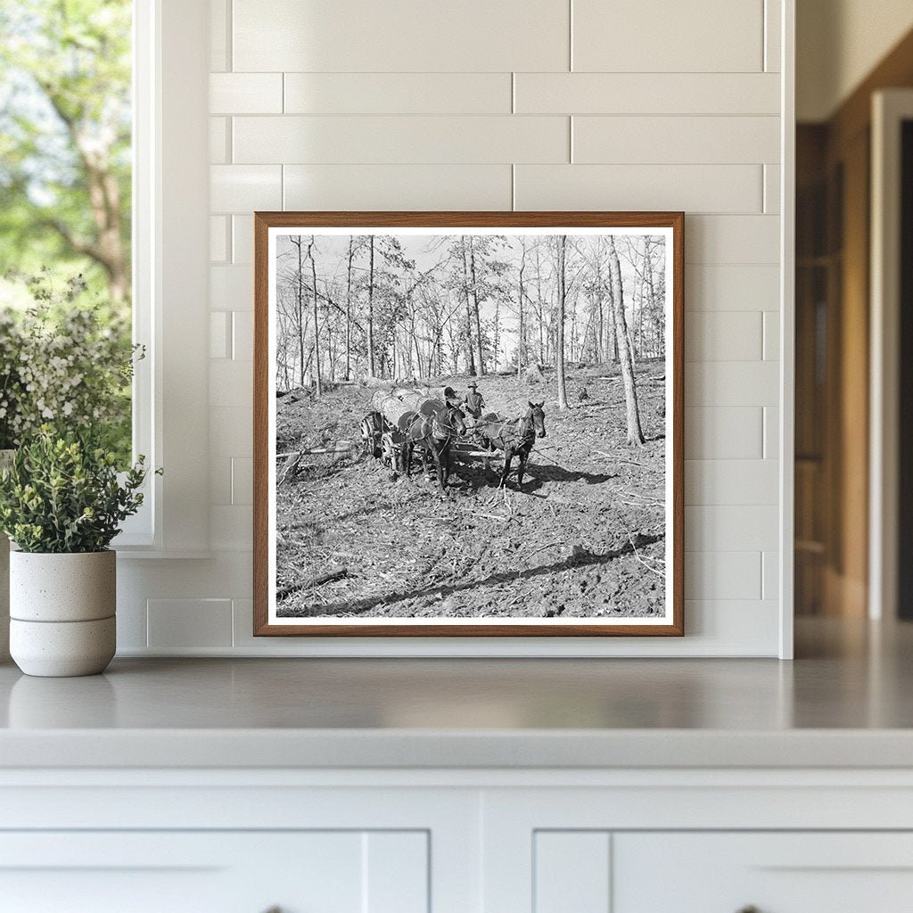 1937 Vintage Logging Transport to Sawmill in Illinois - Available at KNOWOL