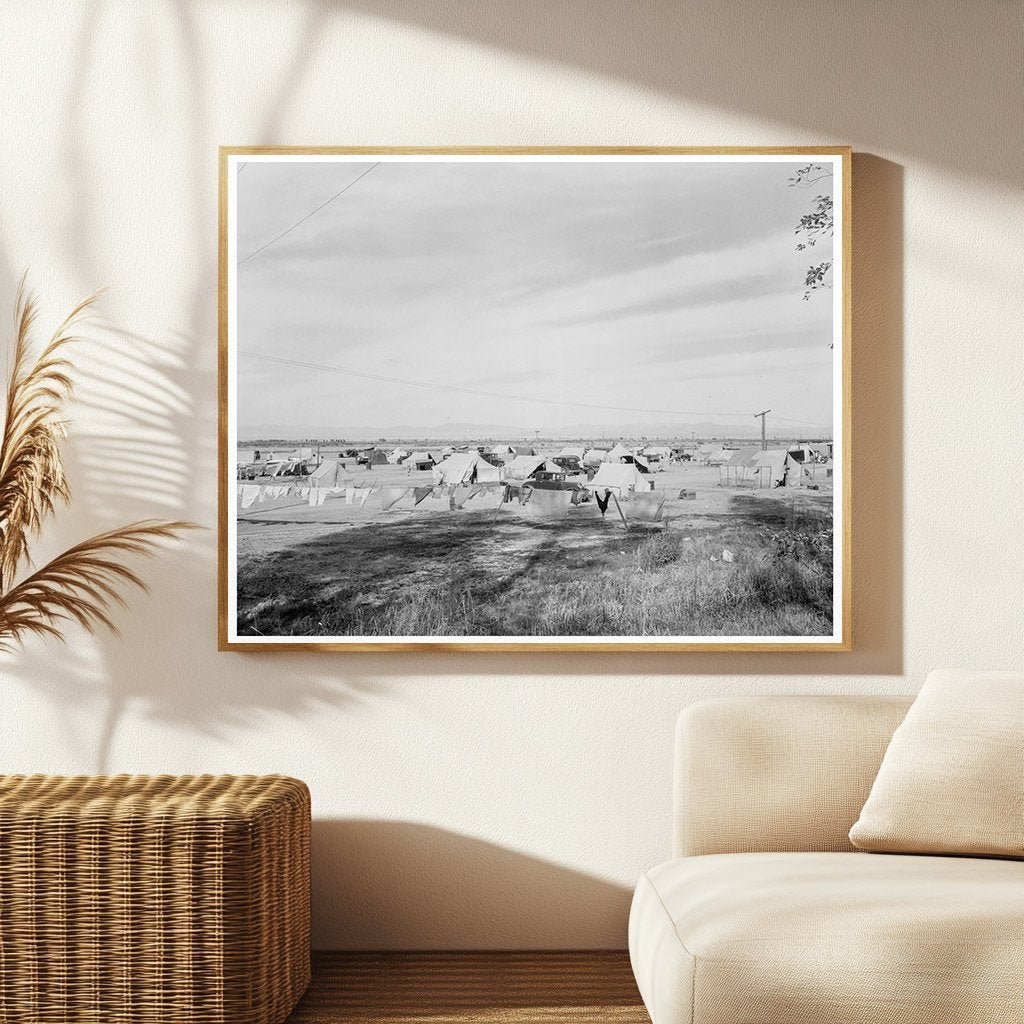 1937 Vintage Photo of Dust Bowl Migrant Auto Camp California - Available at KNOWOL
