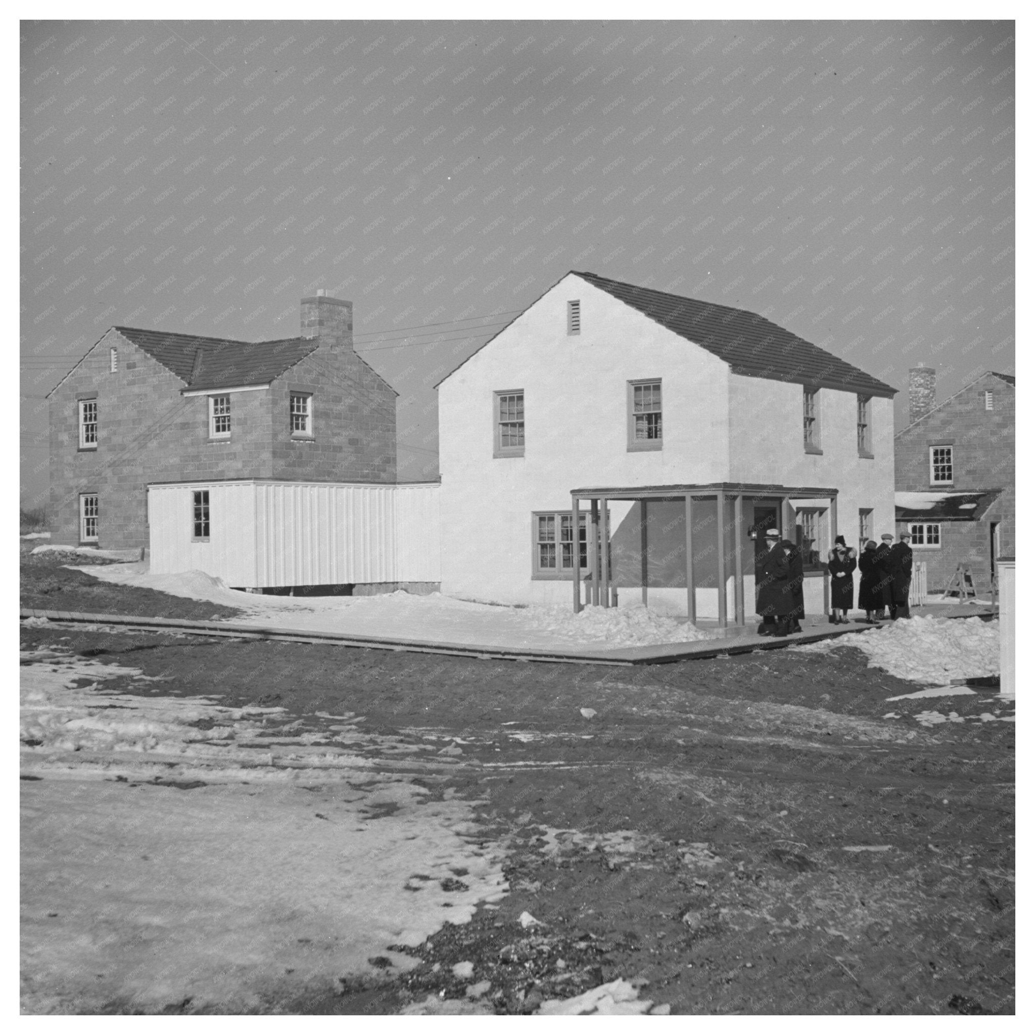 1937 Vintage Photo of Visitors at Greendale Model House - Available at KNOWOL