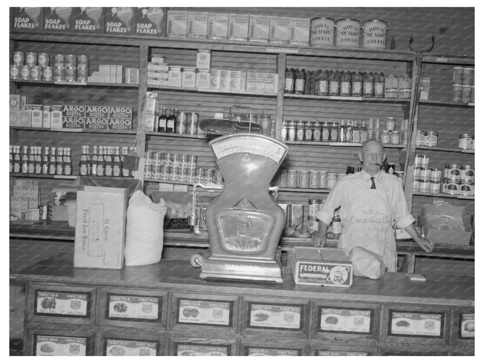 1937 Vintage Store Interior in Winton Minnesota - Available at KNOWOL