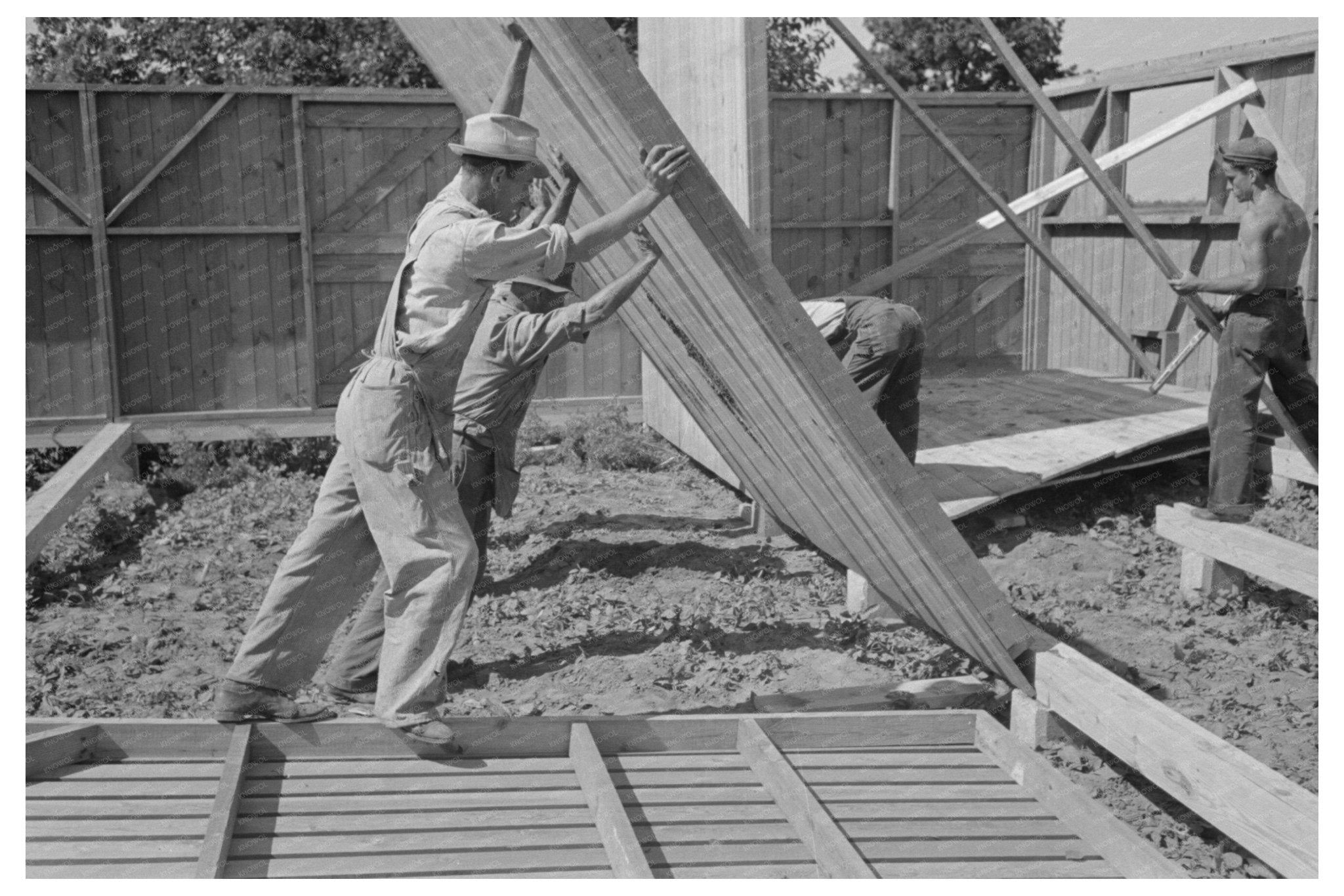 1938 Barn Construction in Southeast Missouri Farms - Available at KNOWOL