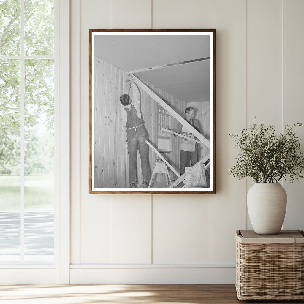 1938 Construction Site with Wind Bracing in Southeast Missouri - Available at KNOWOL