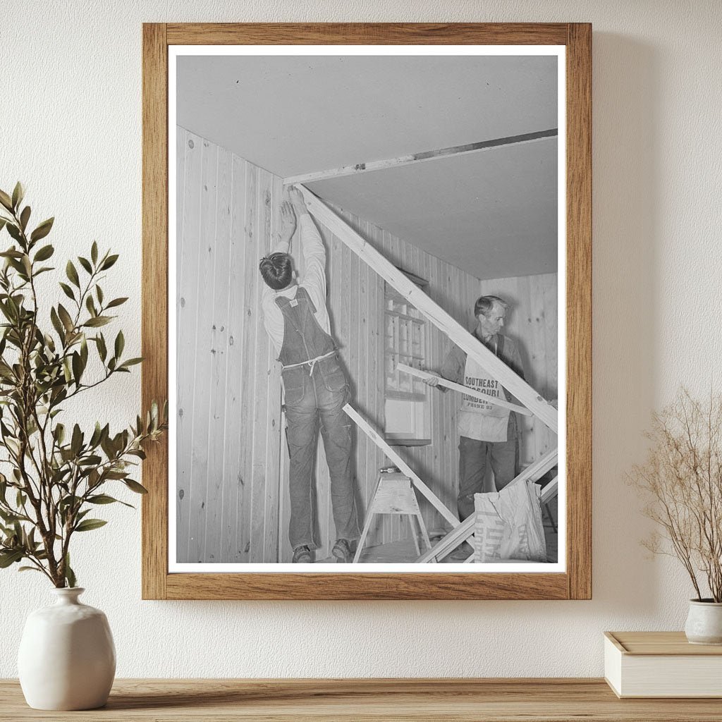 1938 Construction Site with Wind Bracing in Southeast Missouri - Available at KNOWOL