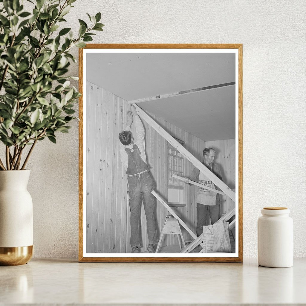 1938 Construction Site with Wind Bracing in Southeast Missouri - Available at KNOWOL