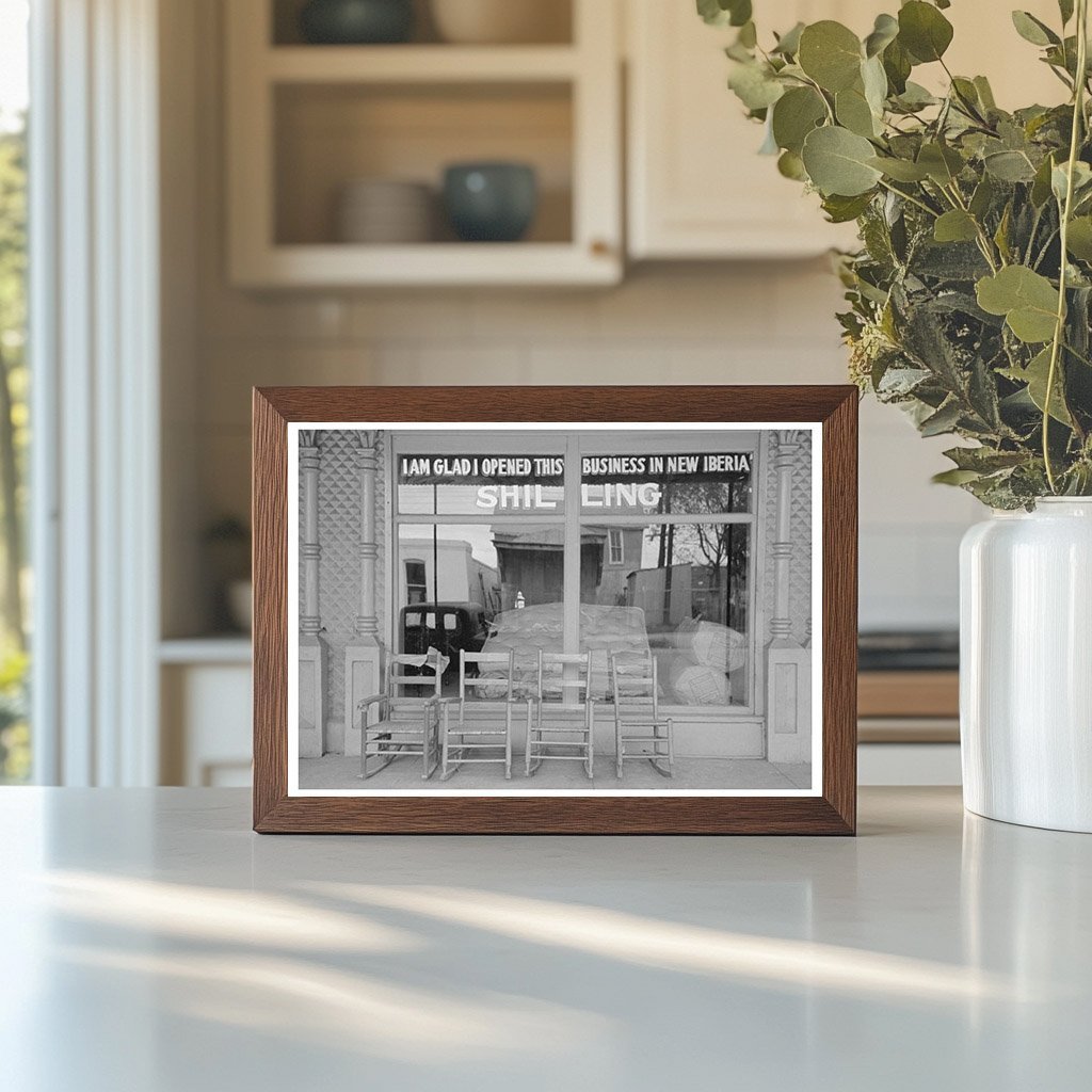 1938 New Iberia Louisiana Vintage Store Photograph - Available at KNOWOL