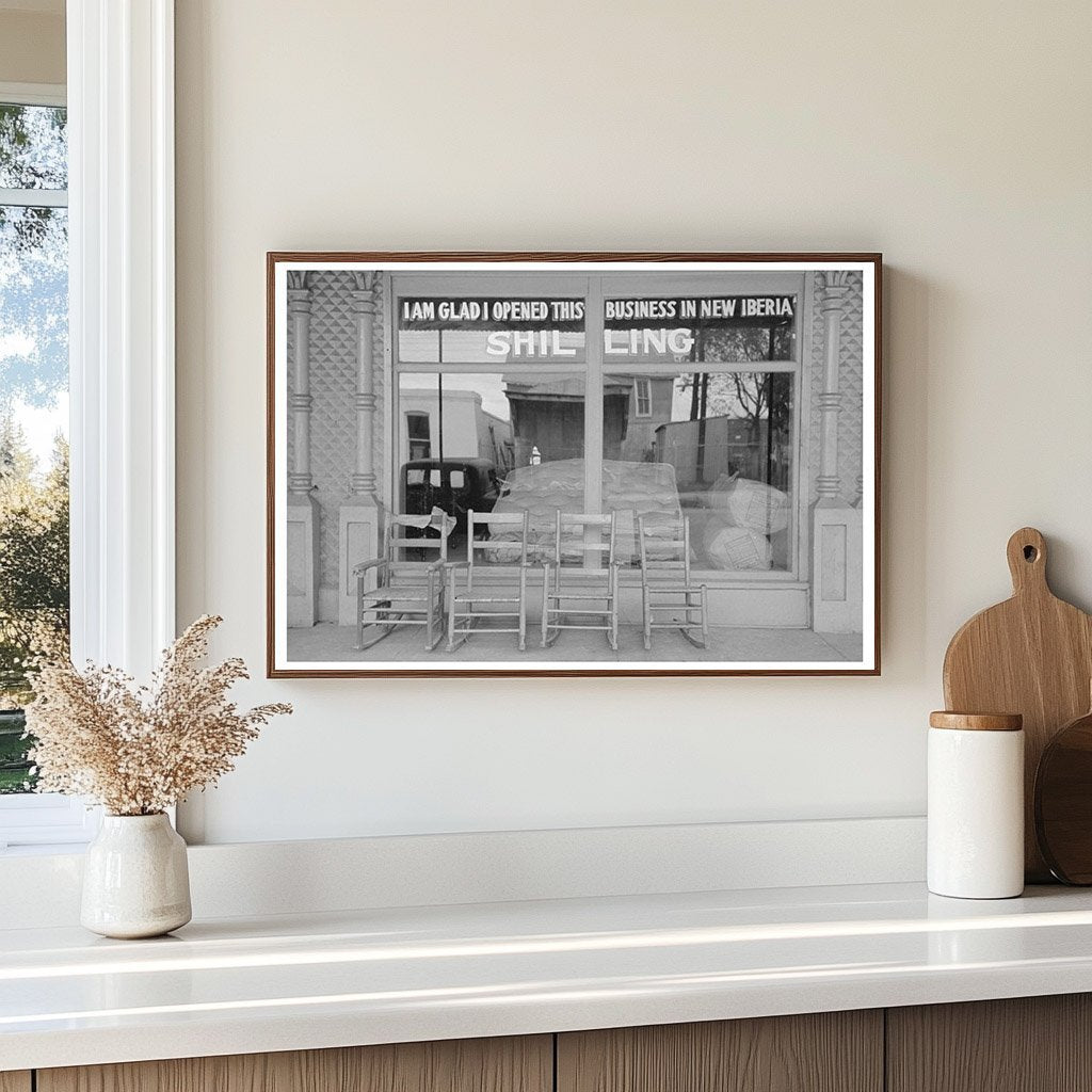 1938 New Iberia Louisiana Vintage Store Photograph - Available at KNOWOL