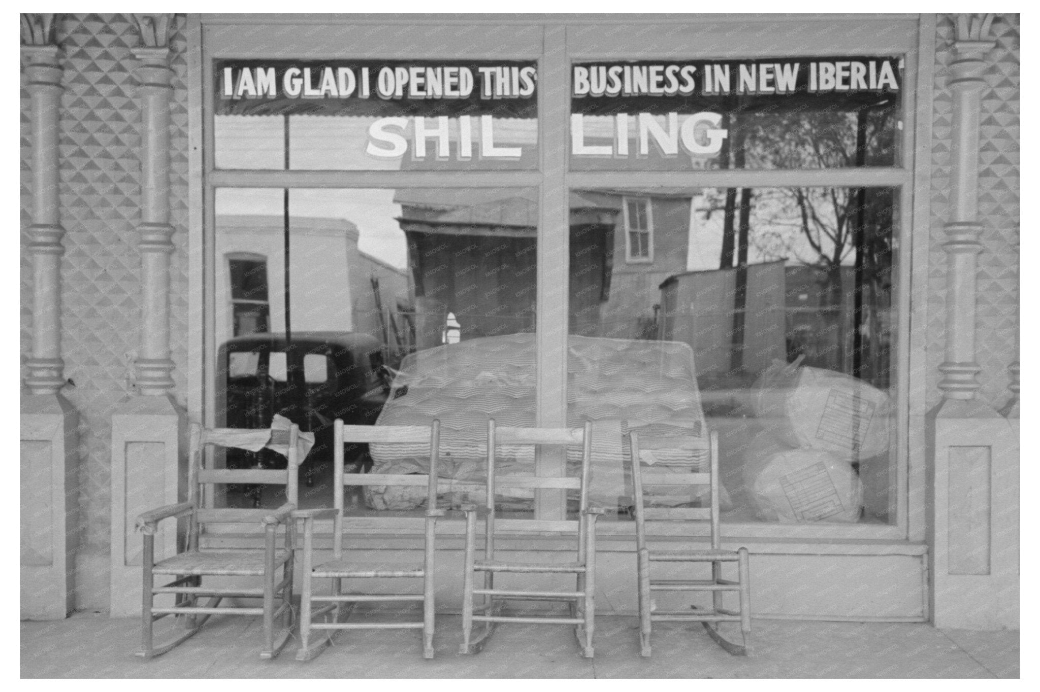 1938 New Iberia Louisiana Vintage Store Photograph - Available at KNOWOL