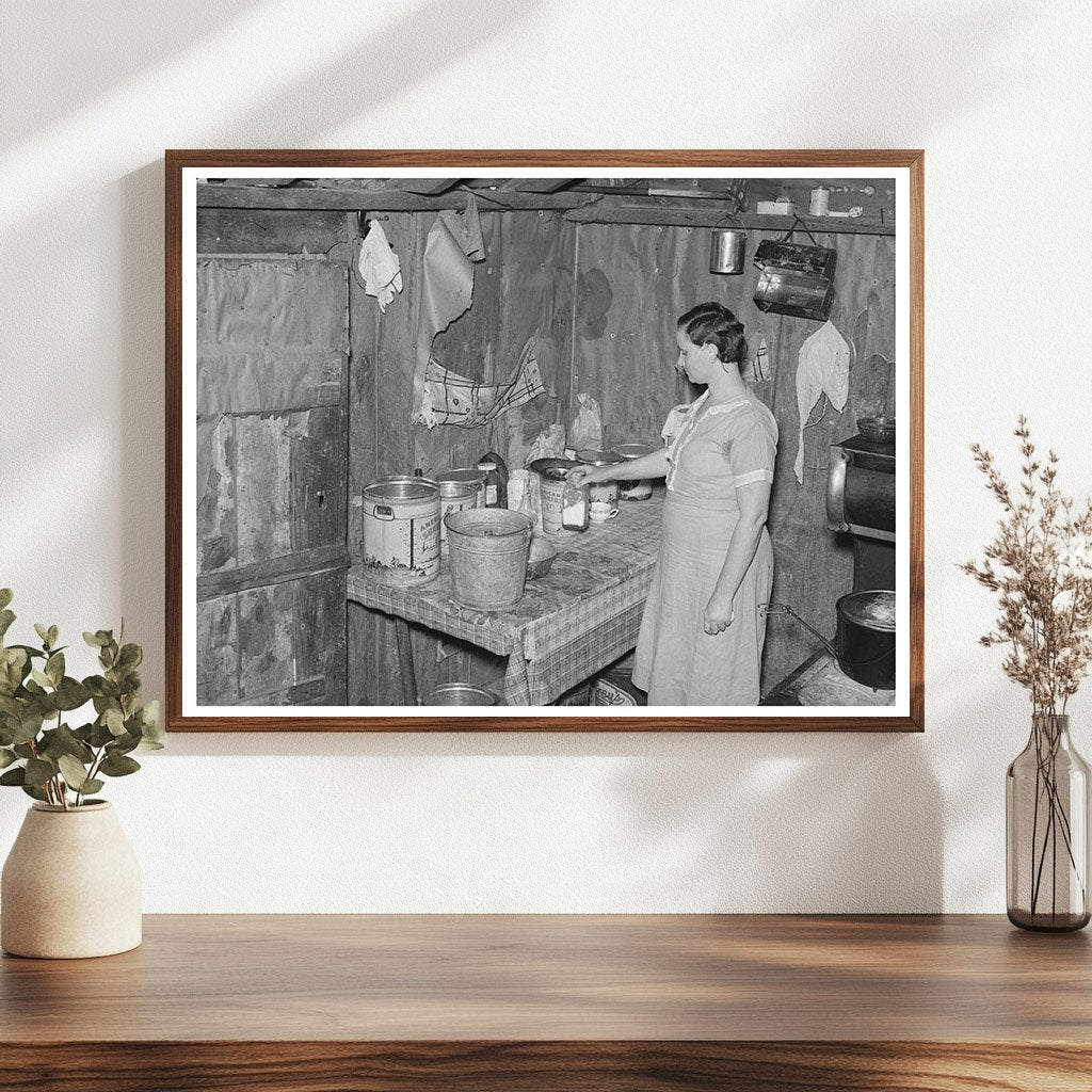1938 Sharecropper Kitchen Interior New Madrid County Missouri - Available at KNOWOL