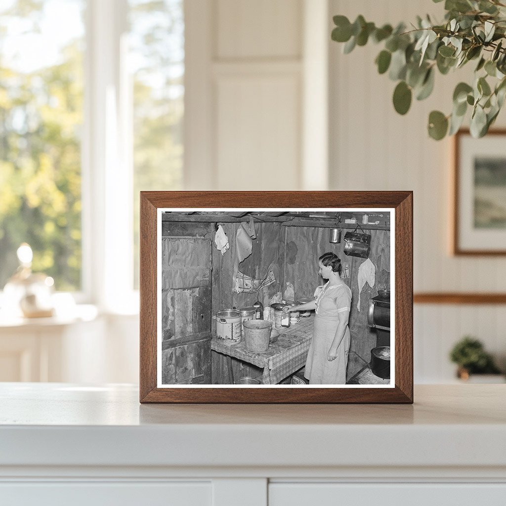 1938 Sharecropper Kitchen Interior New Madrid County Missouri - Available at KNOWOL