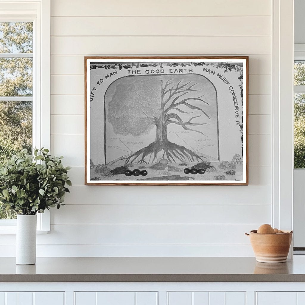 1938 South Louisiana State Fair Agricultural Display Poster - Available at KNOWOL