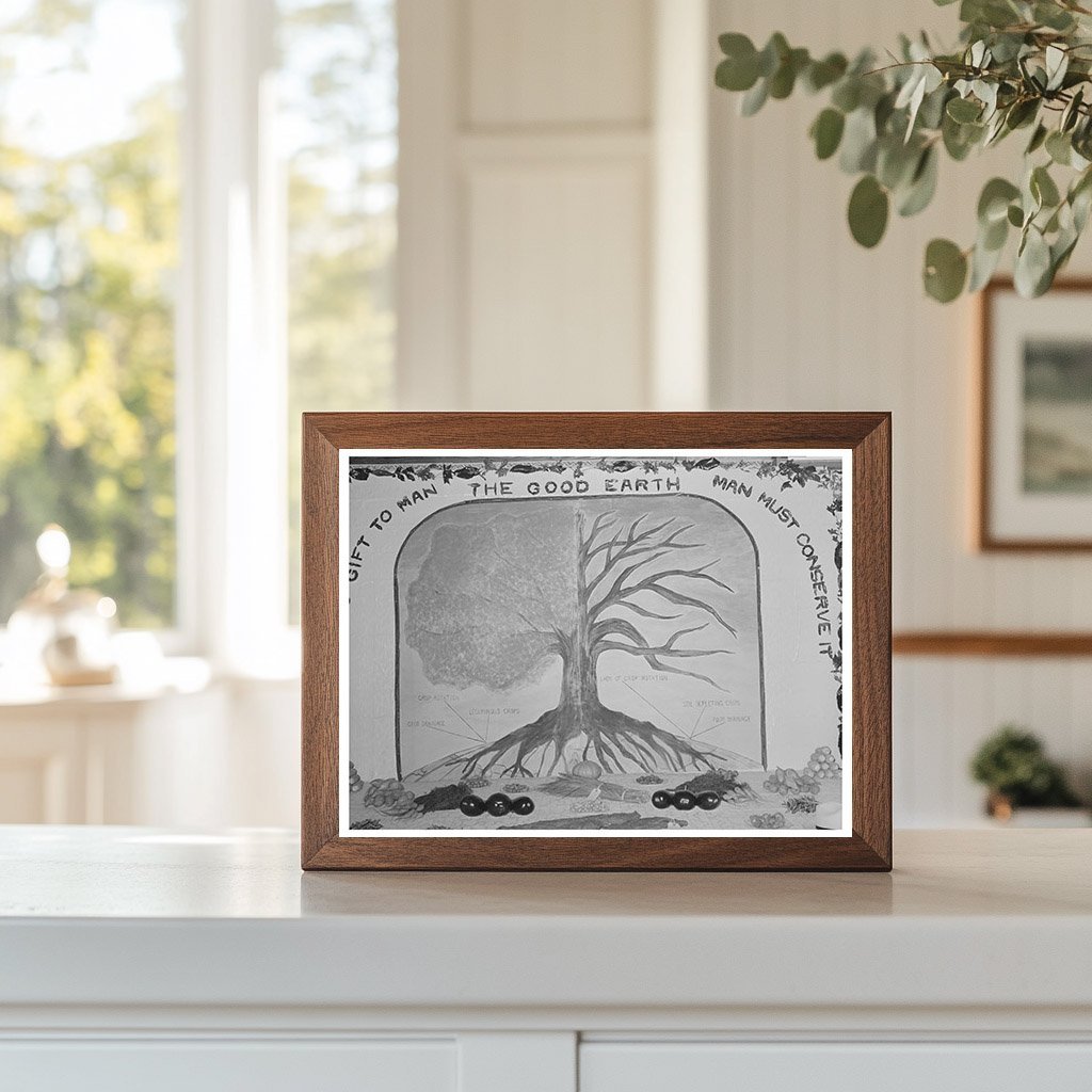 1938 South Louisiana State Fair Agricultural Display Poster - Available at KNOWOL